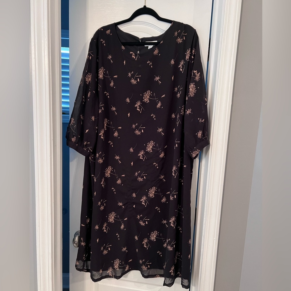 Black and cream dress